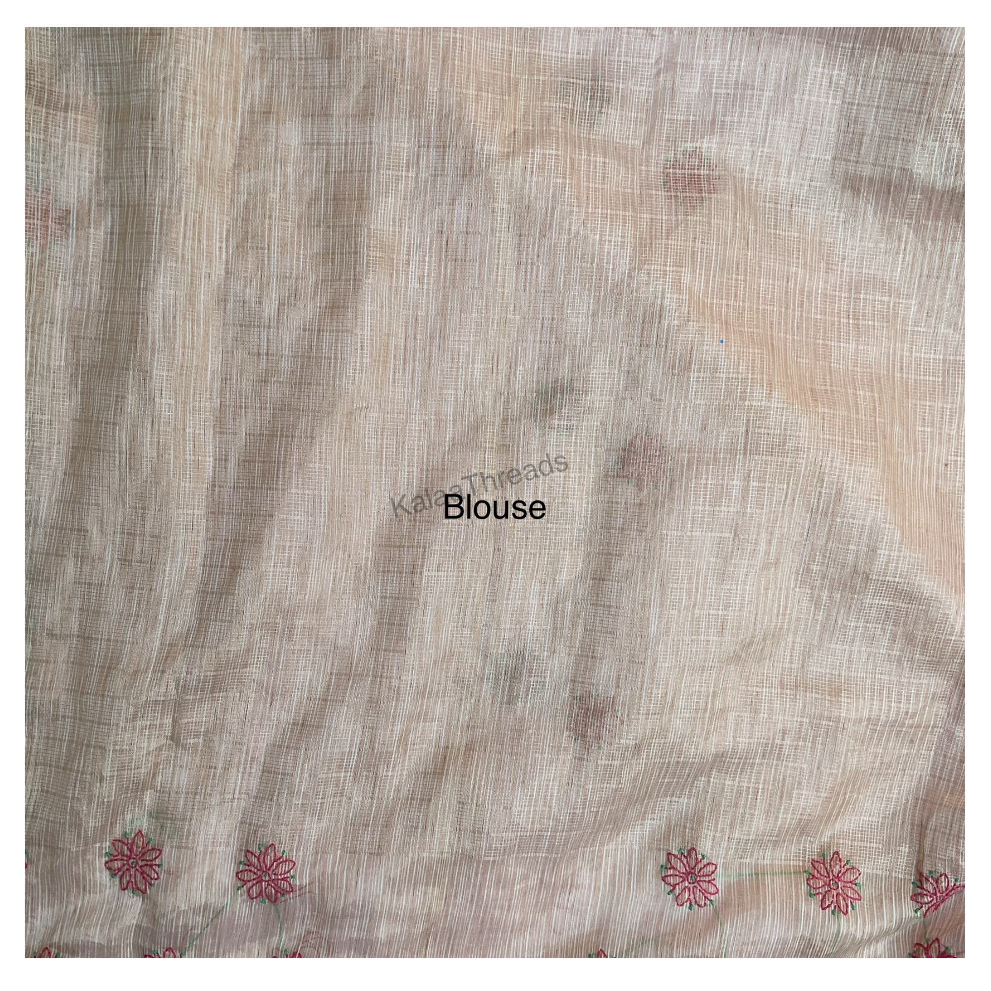Kota Chanderi Saree with Chikankari