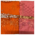 Ombre dyed Manipuri Kota Silk Saree With Chikankari and Zardozi