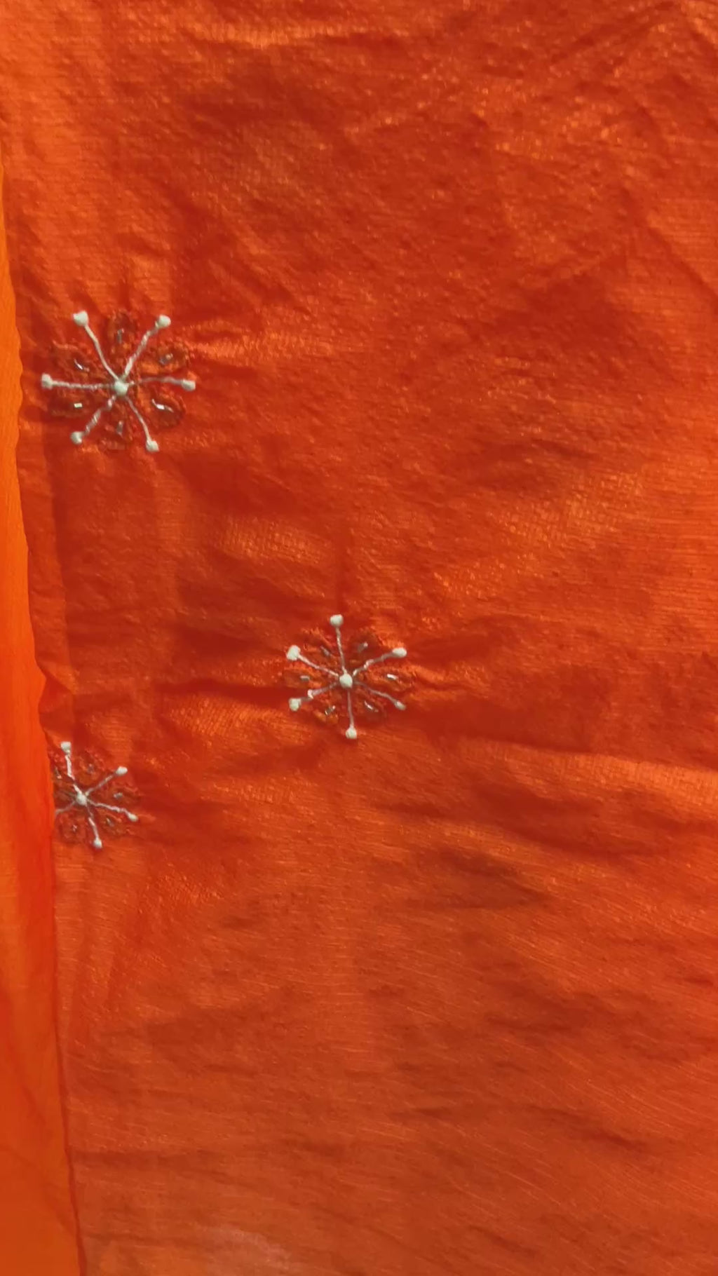 Ombre dyed Manipuri Kota Silk Saree With Chikankari and Zardozi