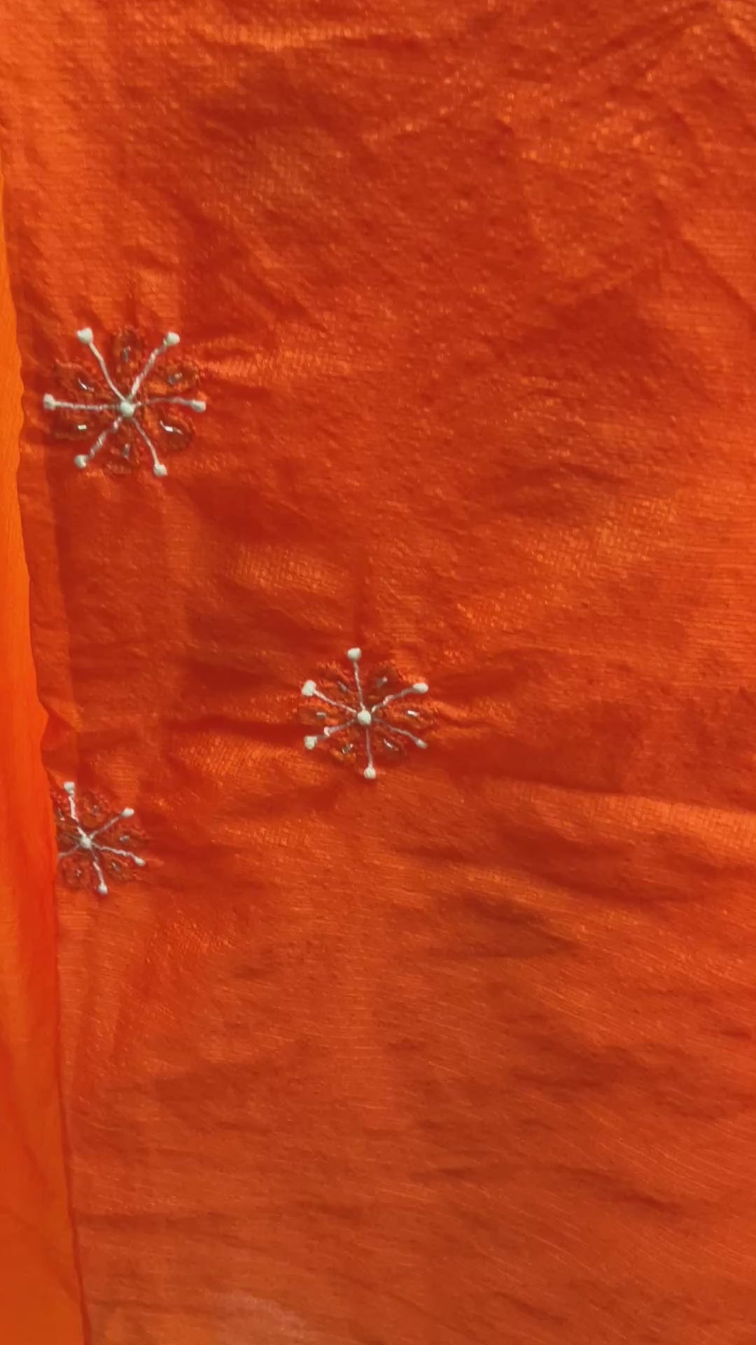 Ombre dyed Manipuri Kota Silk Saree With Chikankari and Zardozi